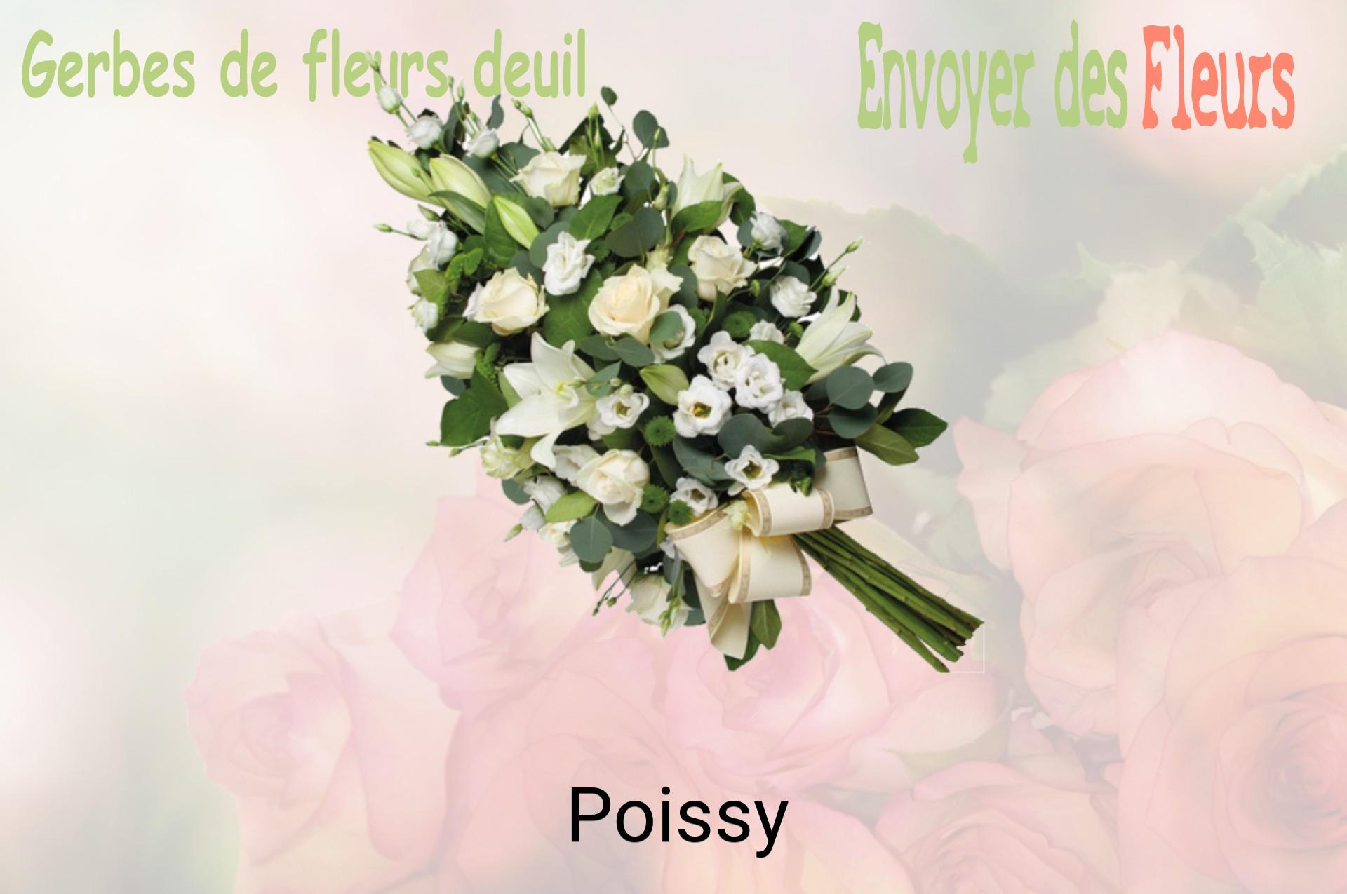 Gerbe de fleurs de deuil livrée à Poissy